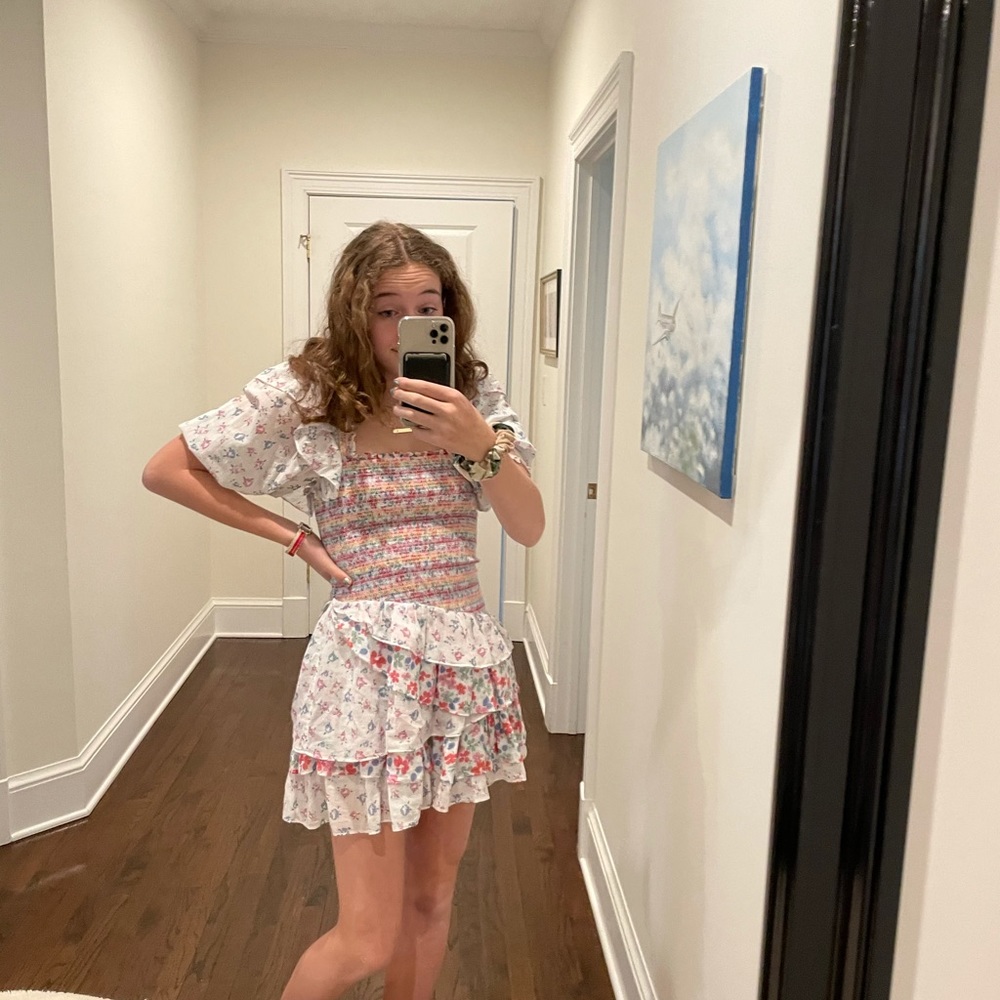 NWT RARE love shack fancy golden dress